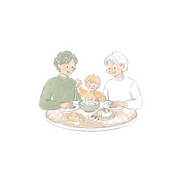 Abundant platter of home-cooked food