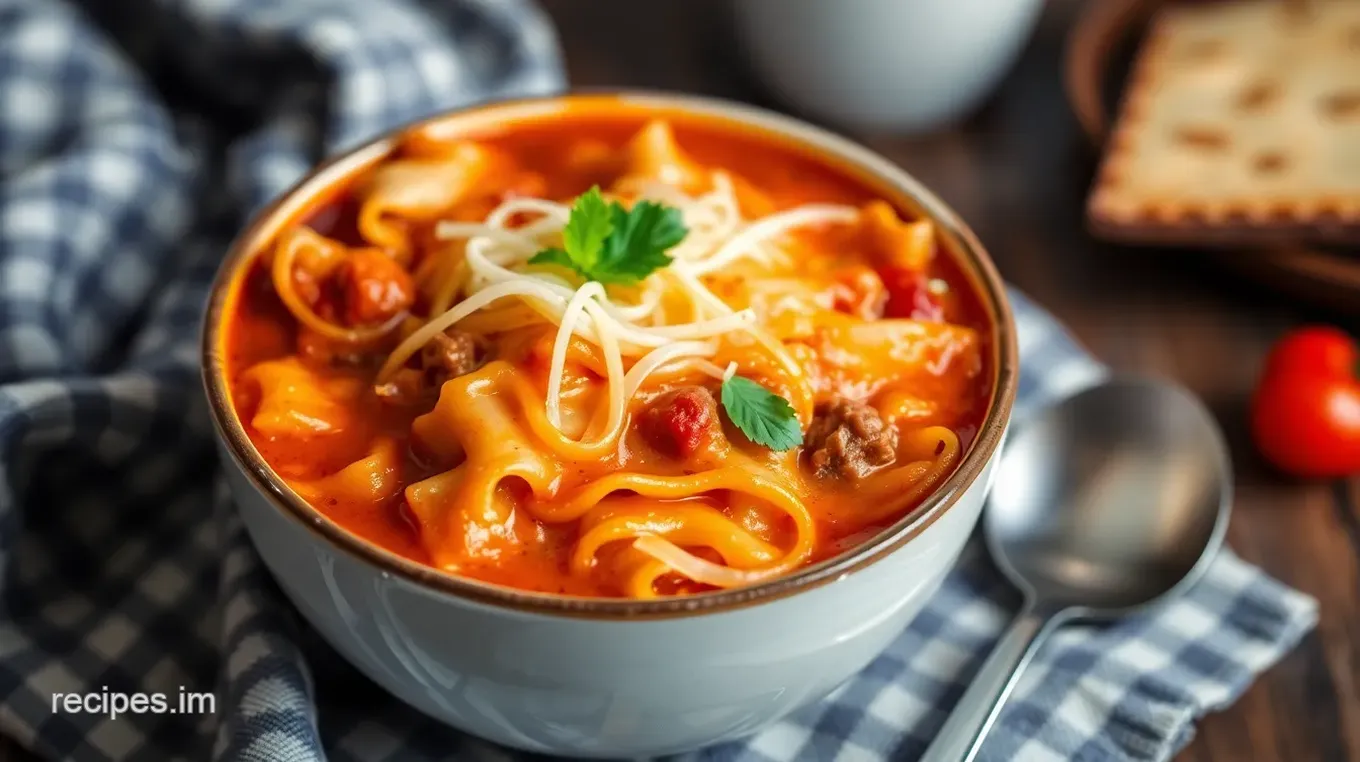 How to Make Easy Lasagna Soup - Comforting and Delicious in 45 Minutes! Easy Lasagna Soup: Comfort in a Bowl