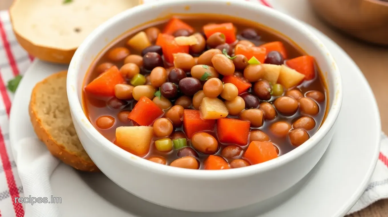My Grandmother' s Simmered 16 Beans in Flavorful Broth: The Ultimate Comfort Food! Simmered 16 Beans in Flavorful Broth