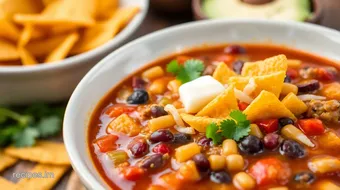 Cozy Family Dinner: My Grandma’s Easy Taco Soup with Crunchy Fritos recipe card