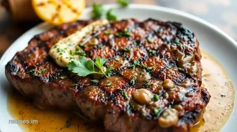 Ultimate Grilled Beef Steak with Flavorful Herb Butter: 5 Simple Steps to Delicious Dinner! recipe card