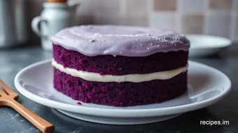 How to Bake the Ultimate Purple Velvet Cake: A Family Favorite! recipe card