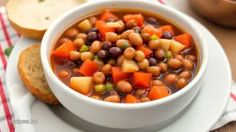 My Grandmother's Simmered 16 Beans in Flavorful Broth: The Ultimate Comfort Food! recipe card
