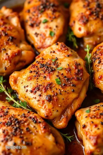 Bake Chicken Thighs: Juicy & Flavorful Delight presentation