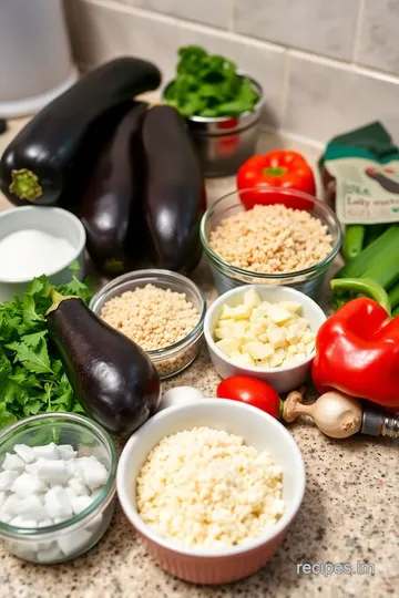 Bake Stuffed Aubergine: Tasty Veggie Treat ingredients