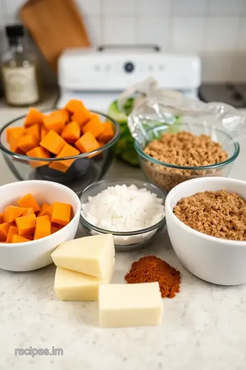 Heavenly Baked Sweet Potato Casserole ingredients