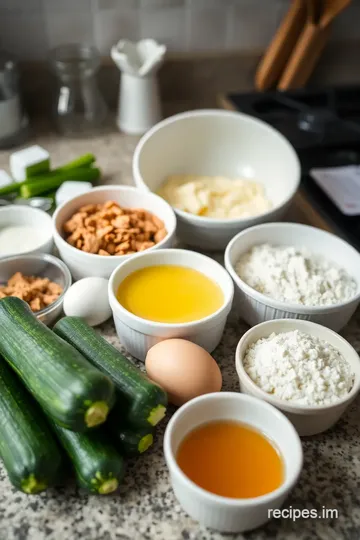 Quick & Delicious Zucchini Muffins ingredients