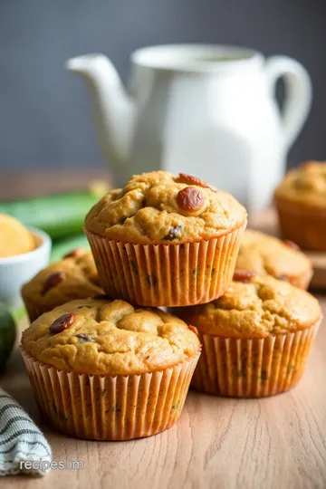 Quick & Delicious Zucchini Muffins presentation