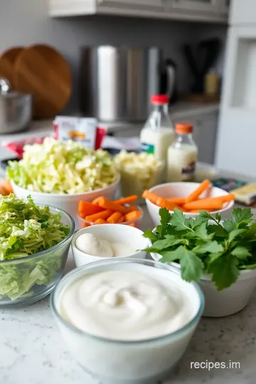 Chill KFC Coleslaw with Creamy Dressing ingredients