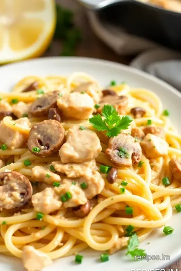 Classic Chicken Tetrazzini presentation
