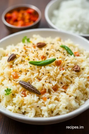 Cook Jeera Rice - Flavorful & Aromatic presentation