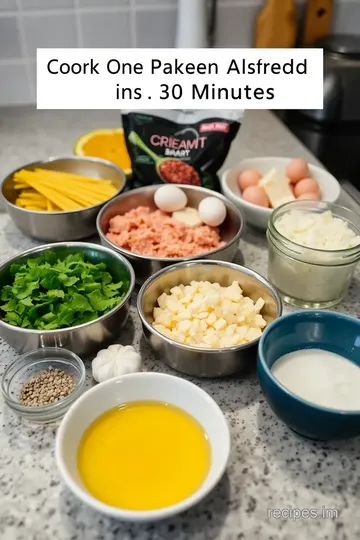 One-Pan Chicken Alfredo: A 30-Minute Dinner Delight ingredients