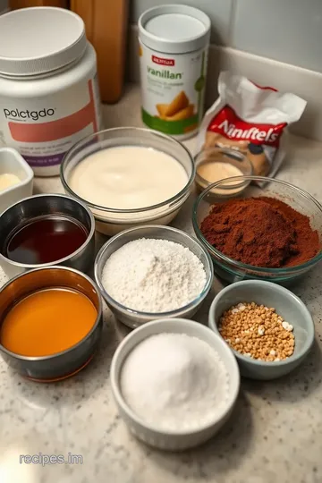 Creamy Chocolate Protein Pudding ingredients