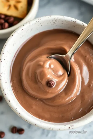 Creamy Chocolate Protein Pudding presentation