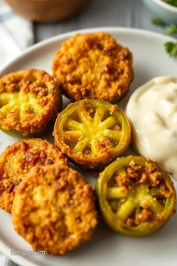 Crispy Fried Green Tomatoes Delight presentation