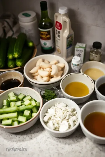 Din Tai Fung Style Spicy Cucumber Salad ingredients