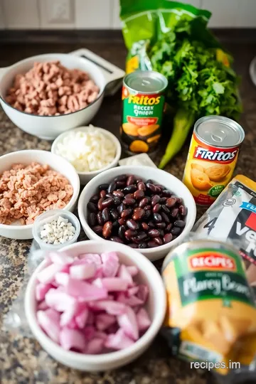 Easy Taco Soup with Crunchy Fritos ingredients