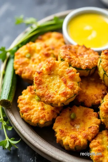 Crispy Zucchini Delightful Bites presentation