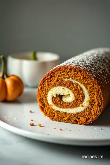 Libby' s Pumpkin Roll with Cream Cheese Filling presentation
