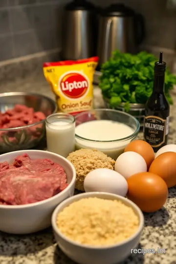 Lipton Onion Soup Mix Meatloaf ingredients