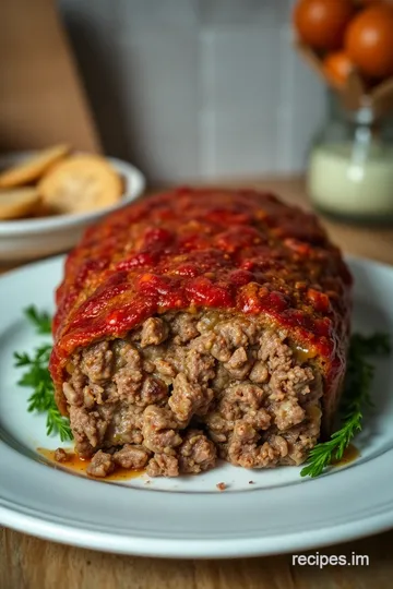 Lipton Onion Soup Mix Meatloaf presentation