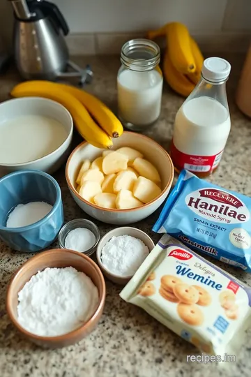 Quick Banana Pudding with Creamy Flavor ingredients