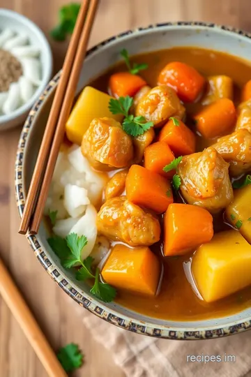 Savoring Japanese Chicken Curry in 45 Minutes presentation