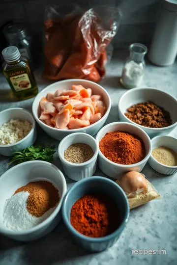 Savory Chicken and Spinach Breakfast Wraps ingredients