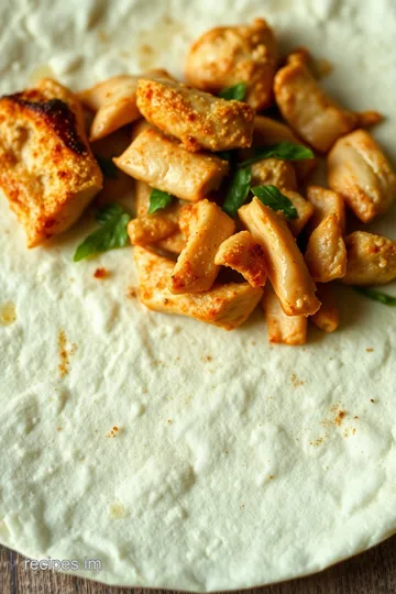 Savory Chicken and Spinach Breakfast Wraps presentation
