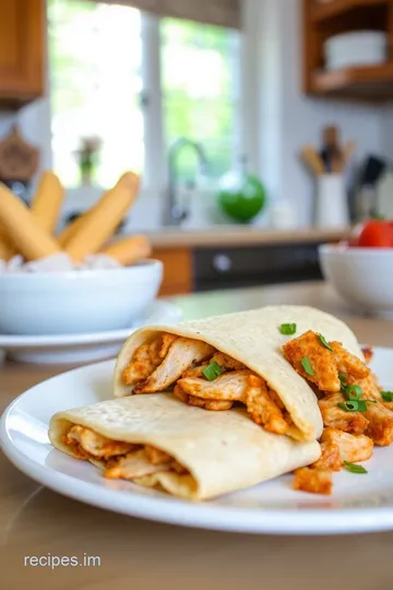 Savory Chicken and Spinach Breakfast Wraps steps