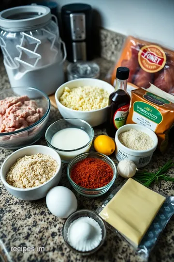 Savory Salisbury Steak with Ground Chicken ingredients