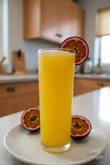 Shake Passion Fruit Cocktail with Bubbles steps