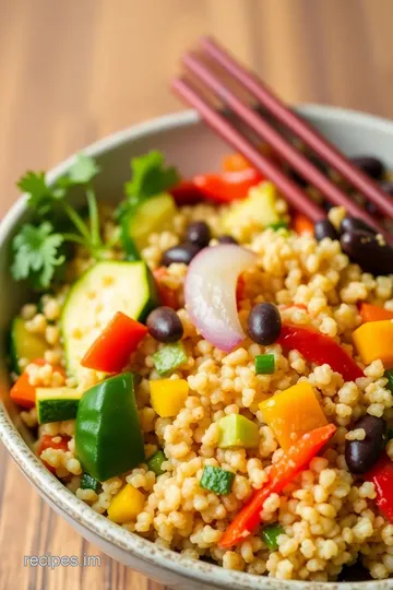 Stir-Fry Quinoa: Quick & Delicious Meal presentation
